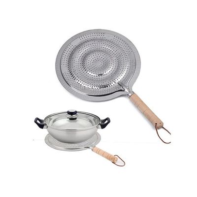 Aluminium Simmer Ring Heat Diffuser Silver/Beige 32x21centimeter