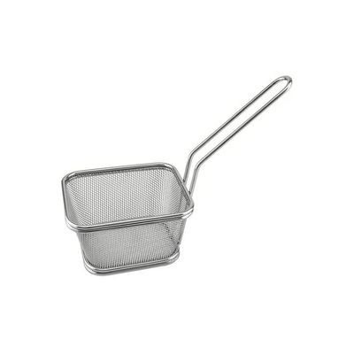 Stainless Steel Frying Basket Silver 12x9.5x8centimeter