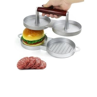 Double Burger Press Hamburger Patties Maker Multicolour 29centimeter