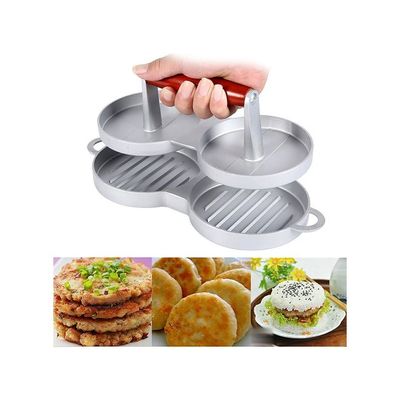 Double Burger Press Hamburger Patties Maker Multicolour 29centimeter