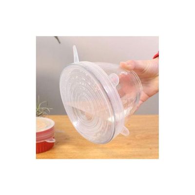 12-Piece Stretchable Food Storage Cover Lids Clear