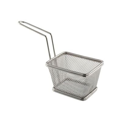 Berlyn Square Fry Basket Silver 7centimeter