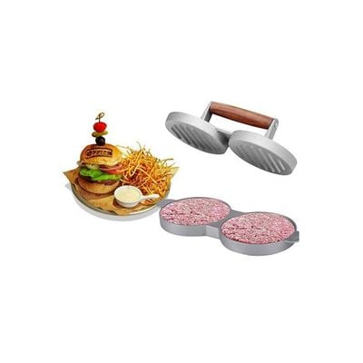 Double Burger Press Hamburger Patties Maker Multicolour 29centimeter