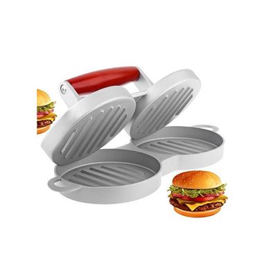 Double Burger Press Hamburger Patties Maker Multicolour 28centimeter