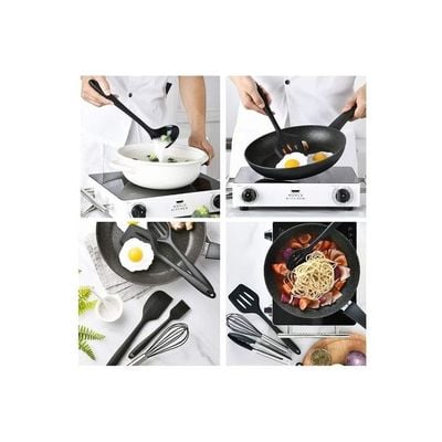 11-Piece Silicone Kitchen Utensils Set Multicolour One Size