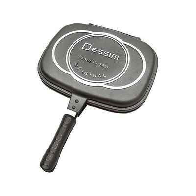 Double Grill Pan Black/Silver 36cm