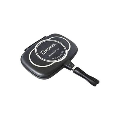 Teflon Grilling Pan Black/Silver 40cm