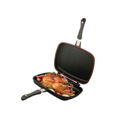 Teflon Grilling Pan Black/Silver 40cm