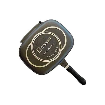 Double-Sided Grilling Pan Black 36centimeter