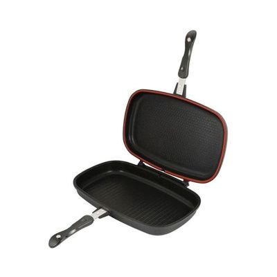 Double Tevel Grill Pan Black/Silver 36cm