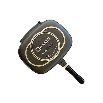 Double side Die Casting Grill Pan Black 36cm