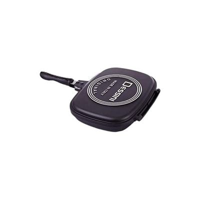 Double Sided Pressure Grill Pan Black 36centimeter