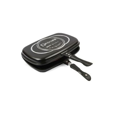 Double Sided Grill Pan Black 36cm