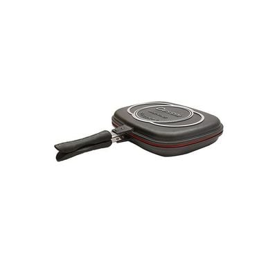 Double Grill Pan Black/Silver 40centimeter