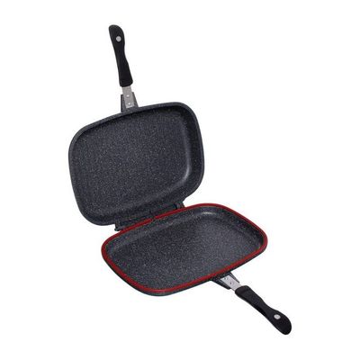 Double Grill Pan Grey/Black 40cm