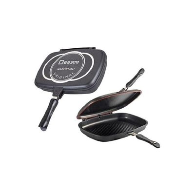 Teflon Grilling Pan Black/Silver 40cm