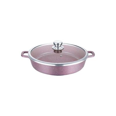 Shallow Cooking Pot Purple 28cm