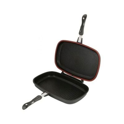 Double Frying Pan Black 40cm