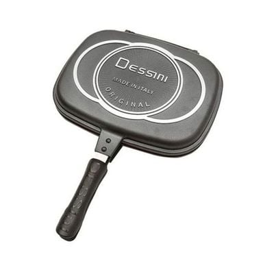 Double Frying Pan Black 40cm