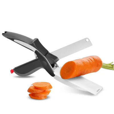 2-In-1 Clever Cutter Knife Black 9.5x2inch