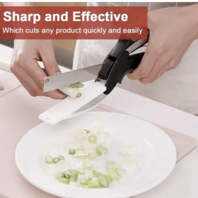 2-In-1 Clever Cutter Knife Black 9.5x2inch