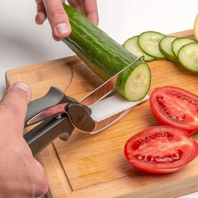 2-In-1 Clever Cutter Knife Black 9.5x2inch