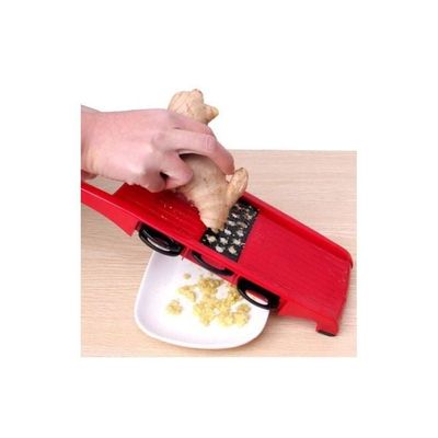 Stainless Steel Blade Vegetable Cutter And Peeler Set Red/Black 32x10x5.5centimeter