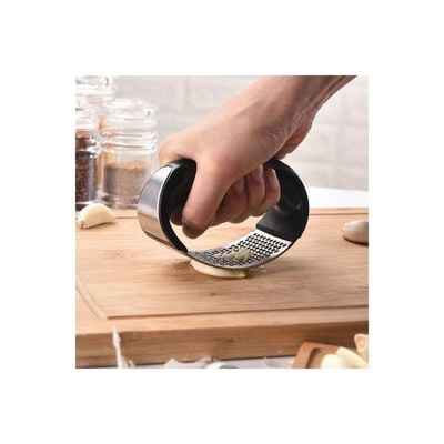 Garlic Rocker Press Silver/Black 11.5x7.5x6.0centimeter