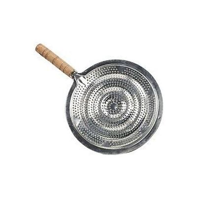 Simmermat Ring Heat Diffuser With Wooden Handle Silver