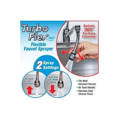 Turbo Flex Swivels 360 Degree Sponge Holder Silver