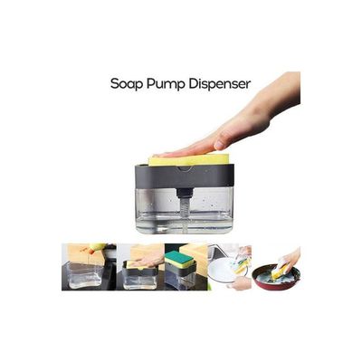 Detergent Pump Dispenser Automatic Dishwashing Kitchen Soap Dispenser Silver 14.5*10*13cm