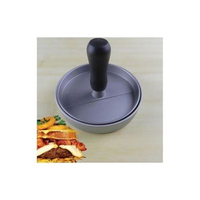 Manual Press Burger Maker Silver/Black