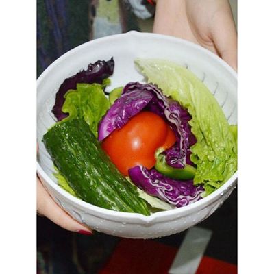 Salad Maker Cutter Bowl White 22.5 x 10cm
