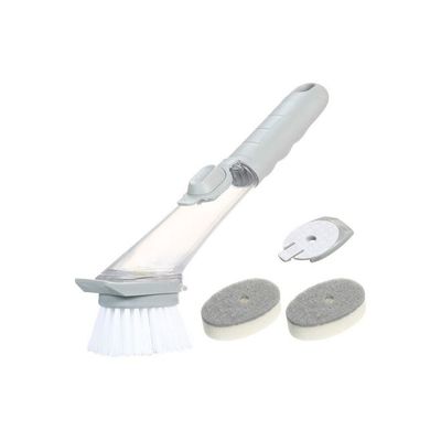 Soap Dispensing Dish Brush Grey