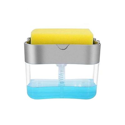 Soap Pump Dispenser And Sponge Holder For Kitchen Multicolor