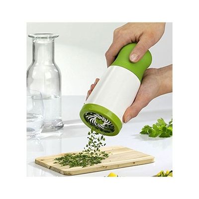 Herb Mill Grinder White/Green 7.5x17.5x7.5centimeter