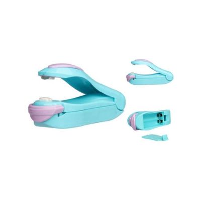 Mini Heat Sealing Machine Blue/Pink 10 x 3.5 x 4centimeter