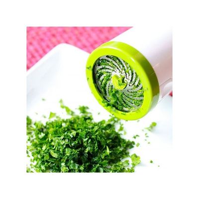 Manual Twist Herb Grinder Green/White 17.50 x 7.30 x 7.30centimeter