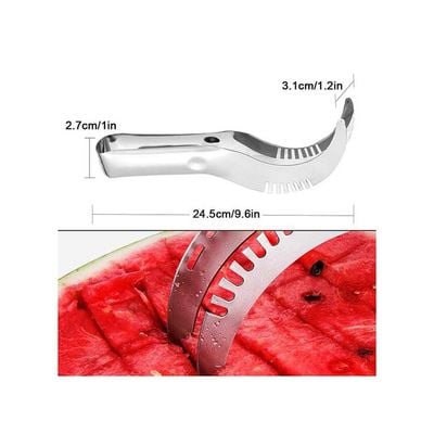 Water Melon Slicer Silver 25cm