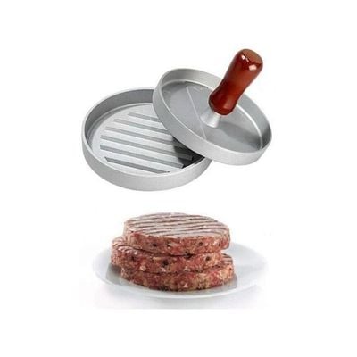 Kitchen Supply Burger Press With Handle Grey