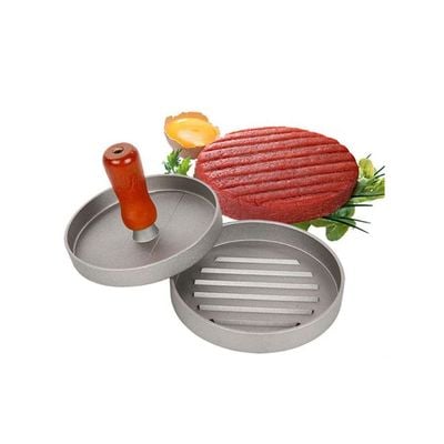 Kitchen Supply Burger Press With Handle Grey