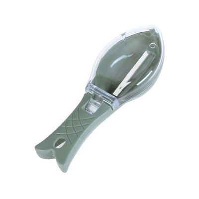 Fish Scale Cleaning Peeler Grey/Clear 160x50millimeter