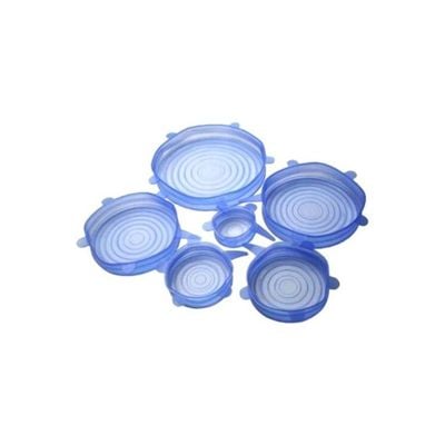 6-Piece Silicone Stretch Lids Set Multicolour