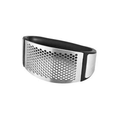 Stainless Steel Garlic Chopper Silver/Black 11.5x7.5x6.0centimeter