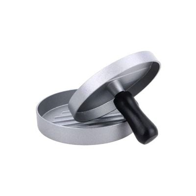 Burger And Tart Press Silver 12centimeter