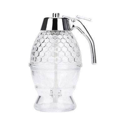 Non Drip Honey Dispenser Clear/Silver 200ml