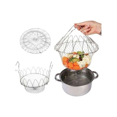 Expandable Fry Chef Basket Silver 23x11cm