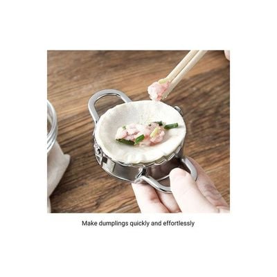 Stainless Steel Dumpling Maker Silver 11x5.5x8.8cm