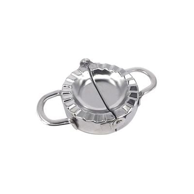 Stainless Steel Dumpling Maker Dough Cutter Silver 7.7centimeter