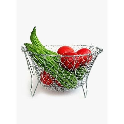 Foldable Fry Basket Silver 125g